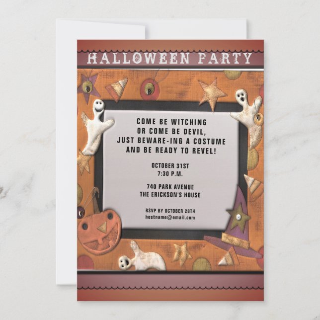 Halloween party invitations (Front)
