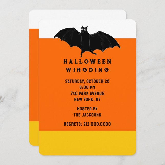 Halloween Party Invitations (Front/Back)