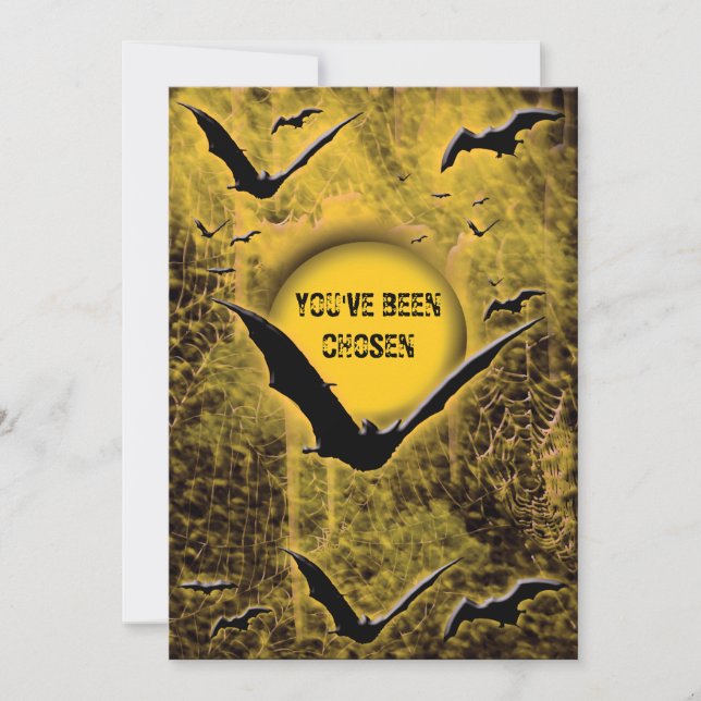 Halloween party invitations - customize template (Front)