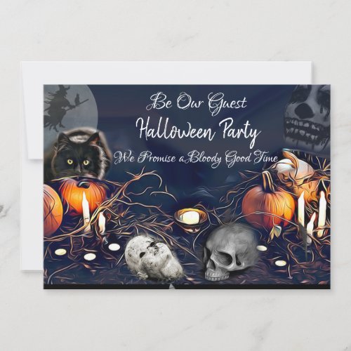 Halloween Party Invitations Spooky Be Our Guest