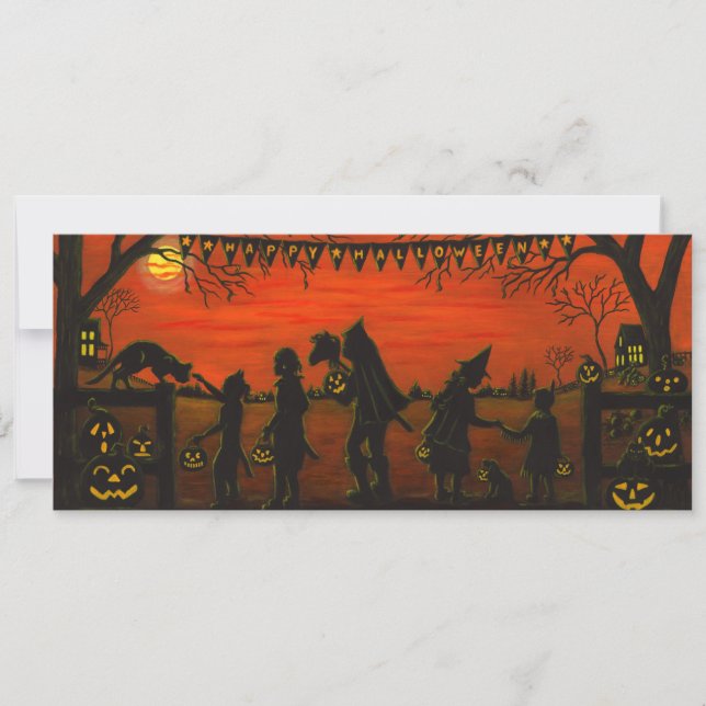 Halloween,party.invitations,trick-or-treat Invitation (Front)