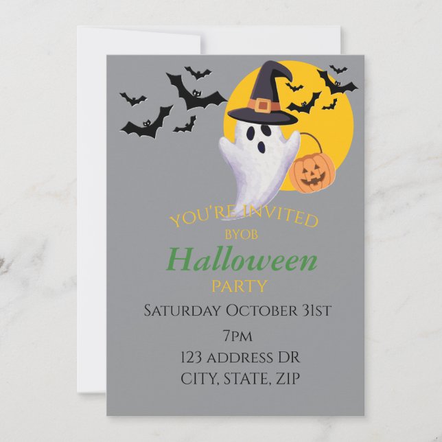 Halloween party invite  (Front)
