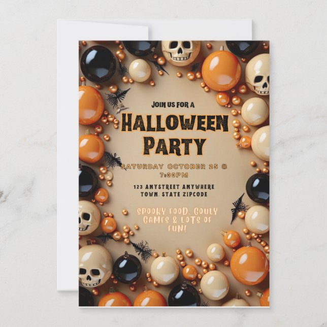 Halloween Party Invite  (Front)