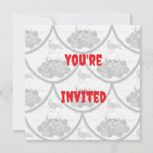 Halloween Party Invite in Skull and Cow
