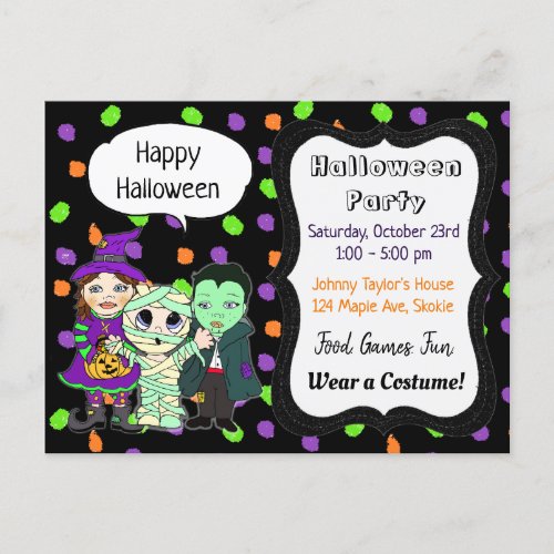 Halloween Party Invites