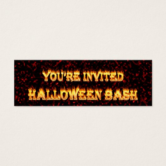 halloween party invites. (Front)