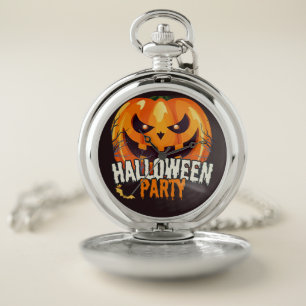 Halloween Party – Jack-o’-Lantern Design Pocket Watch