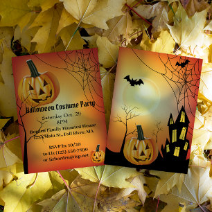 Halloween Party Jack O' Lantern Invitation