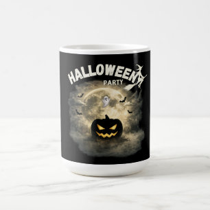 Halloween Party Moon Pumpkin Ghost Vintage Hallowe Color Morph Mug