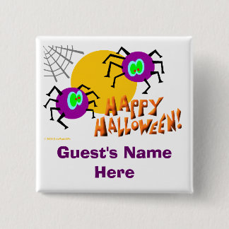 Halloween Party Nametag Buttons