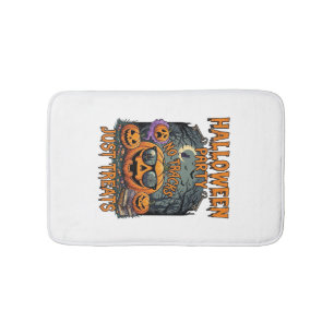Halloween Party No Tracks Just Treats Sunglasses P Bath Mat