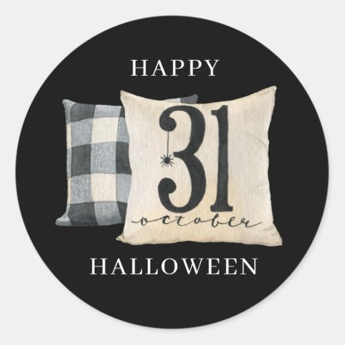Halloween Party October 31 Classic Round Sticker