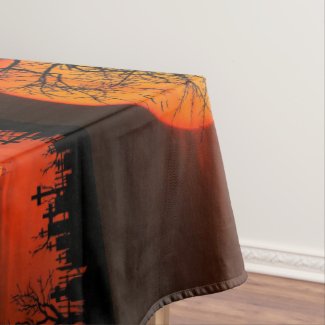 Halloween Party Orange and Black Spooky