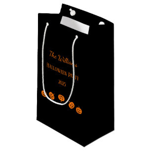 Halloween Party Orange Pumpkins Gift Bag