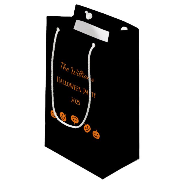 Halloween Party Orange Pumpkins Gift Bag (Front Angled)