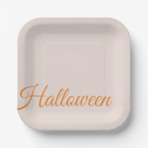 Halloween Party Paper Plate