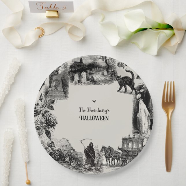 Halloween Party Paper Plates (Wedding)