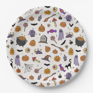 Halloween Party Paper Plates