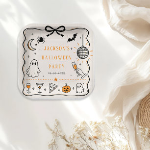 Halloween party paper plates