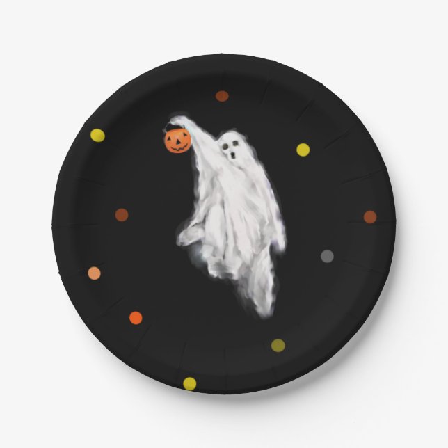 Halloween Party Paper Plates (Front)