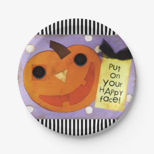 Halloween party paper plates
