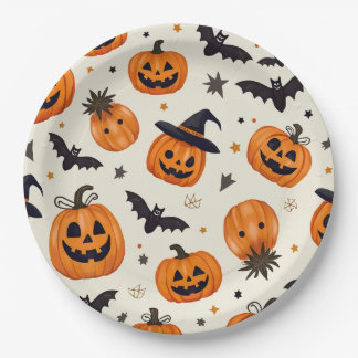 Halloween party paper plates. paper plates