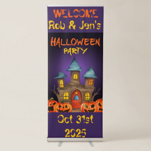 Halloween Party Personalized Retractable Banner