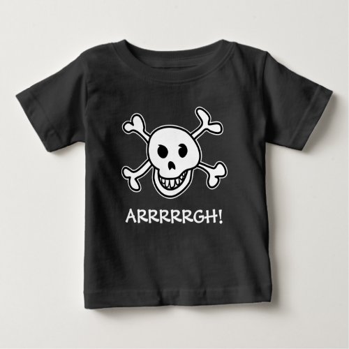 Halloween party pirate skull costume for kids baby T_Shirt