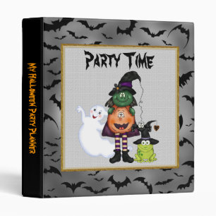 Halloween Party Planner 3 Ring Binder