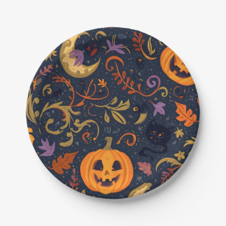 Halloween party plates