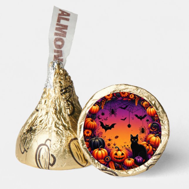 Halloween Party Plates: Spooky and Festive Design Hershey®'s Kisses® (Front)