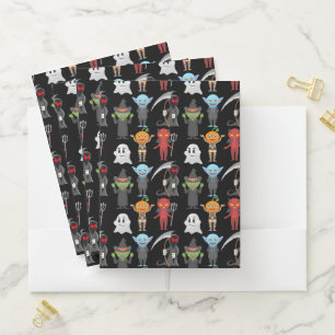 Halloween Party Pocket Folders