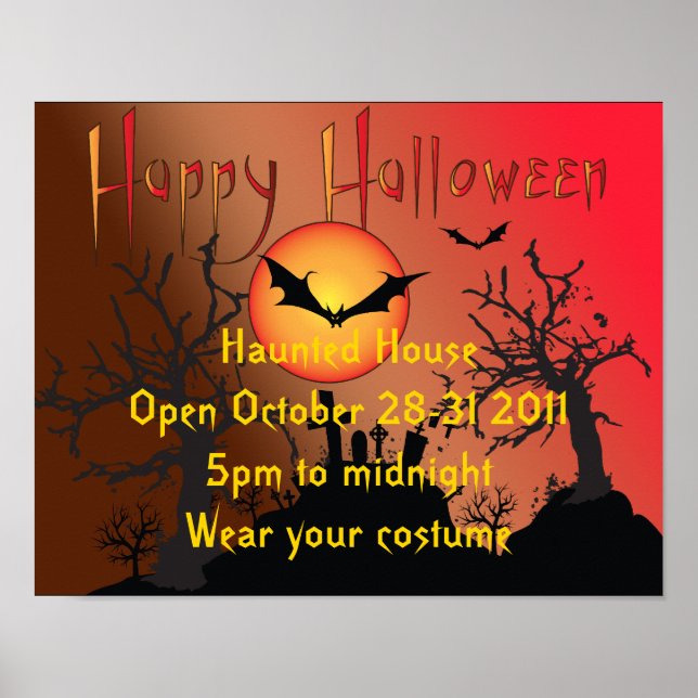 Halloween Party Poster (Front)