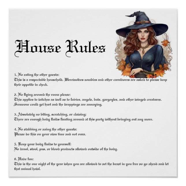 Halloween Party Poster (Front)