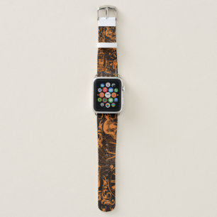 Halloween party Poster, Vintage holiday illustrati Apple Watch Band