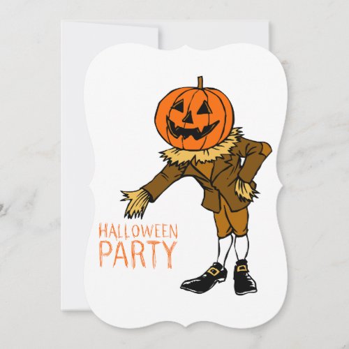 Halloween Party Pumpkin Guy Clip Art Halloween Card