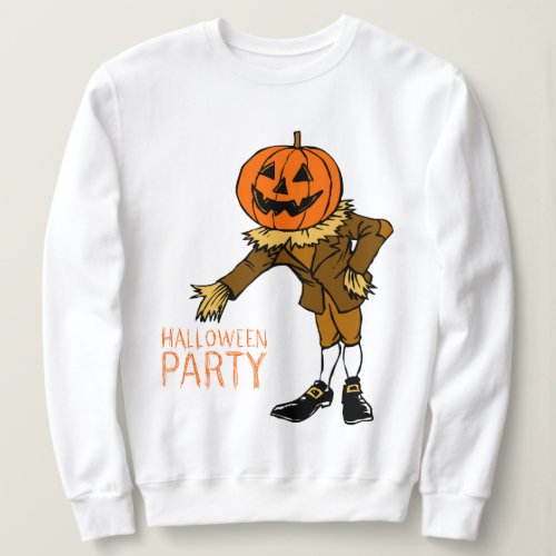 Halloween Party Pumpkin Guy Clip Art Halloween Sweatshirt