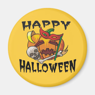 Halloween Party Pumpkin Magnet
