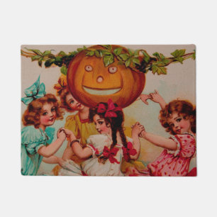 Halloween Party Pumpkin vintage Doormat