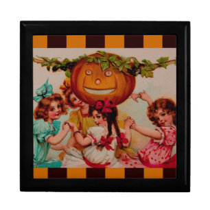 Halloween Party Pumpkin vintage Gift Box