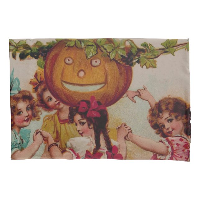 Halloween Party Pumpkin vintage Pillow Case (Front)