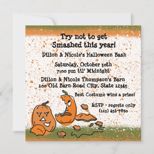 Halloween Party Pumpkins Invitation