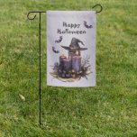 Halloween Party Purple Candles Bats Spooky Scary Garden Flag<br><div class="desc">Halloween Party Purple Candles Bats Spooky Scary Garden Flag. Unique,  beautiful,  stylish design. Easy to be personalized. Font style,  size and colors can be changed. Matching items are available.</div>