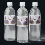 Halloween Party Purple Candles Bats Spooky Scary Water Bottle Label<br><div class="desc">Halloween Party Purple Candles Bats Spooky Scary Water Bottle Label. Easy to be customized to your preference. Great for parties,  kids and celebrations. Matching items available. Happy Halloween.</div>