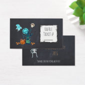 Halloween Party Raffle Ticket Spooky Illustration (Desk)