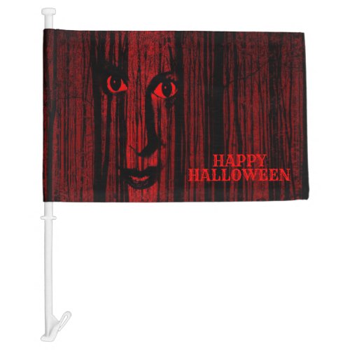 Halloween Party Red Black Gothic Evil Horror Scary Car Flag