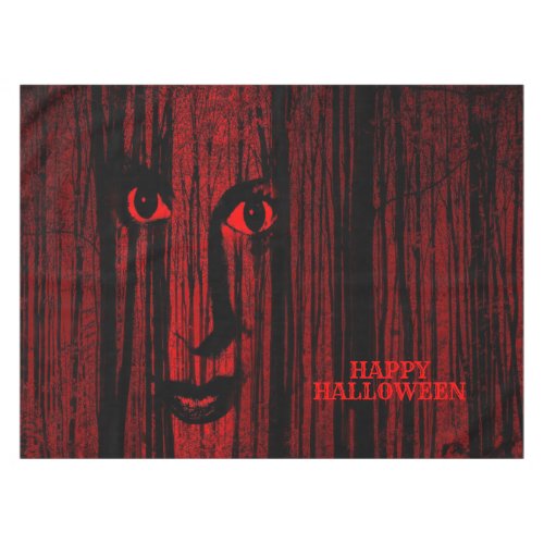 Halloween Party Red Black Gothic Evil Horror Scary Tablecloth