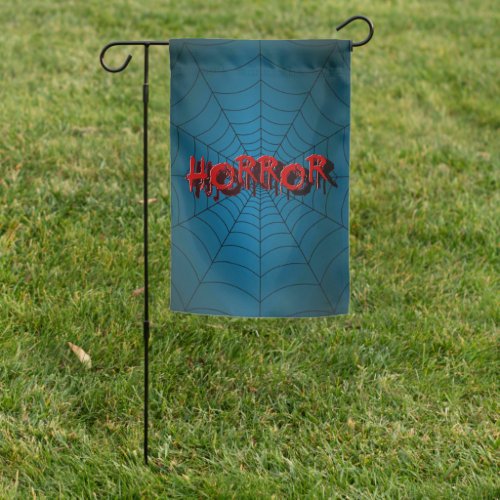 Halloween Party Red Horror Spider Web Blue Scary Garden Flag