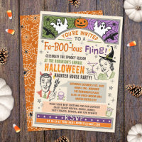 Halloween Party Retro Fall Humor Faboolous Fling