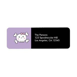Halloween Party Return Address Label